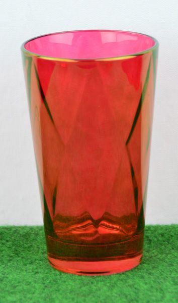 Rotes Long Drink Glas